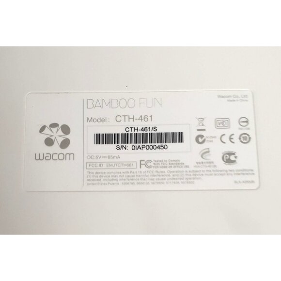 Wacom Bamboo Fun Digital Drawing Tablet Graphics Pen Silver USB Cable CTH-461/S - Picture 5 of 5